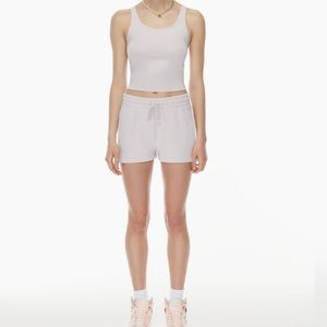 Aritzia Cozy Fleece Boyfriend 2” Sweatshort- Grey Lilac